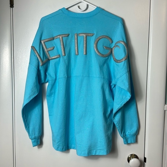 Frozen On Broadway Musical Blue Disney Spirit Jersey Let it Go Small - Picture 4 of 9